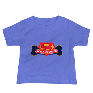'YOU ARE SUPER' Baby Jersey Short Sleeve Tee