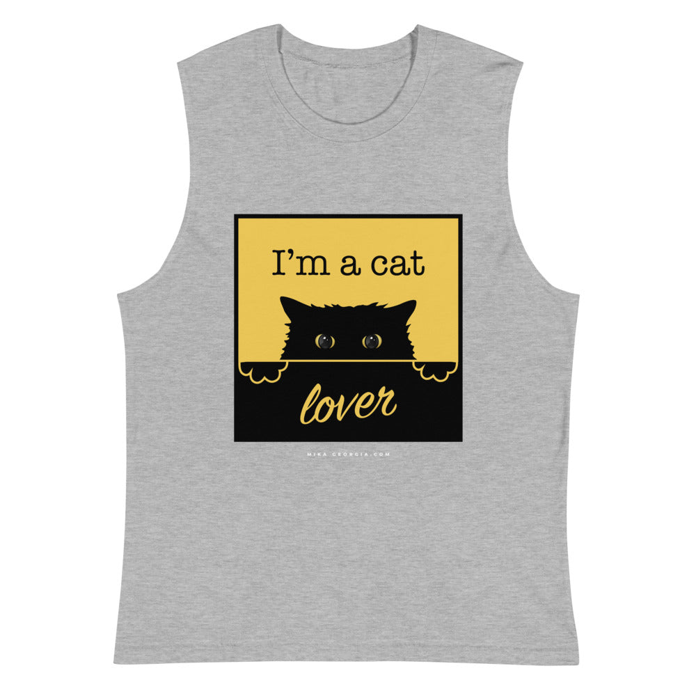'I'm a cat lover' Muscle Shirt