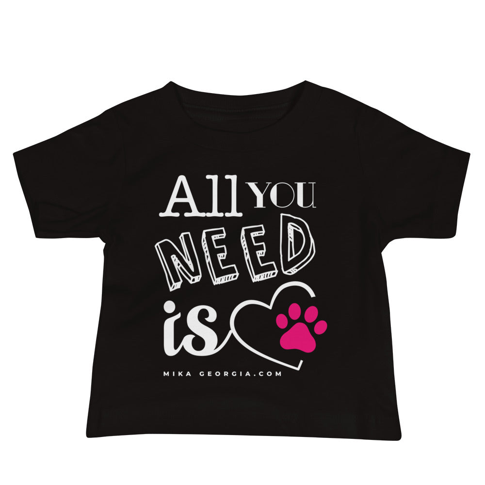 'All you need is Love' Baby Jersey Short Sleeve Tee
