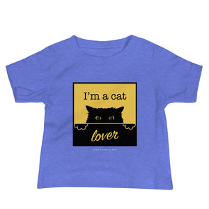 'I'm a cat lover' Baby Jersey Short Sleeve Tee