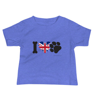 'I love pets U.K' Baby Jersey Short Sleeve Tee