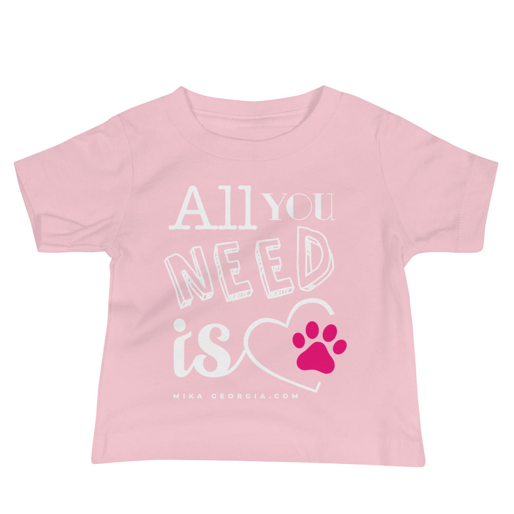 'All you need is Love' Baby Jersey Short Sleeve Tee
