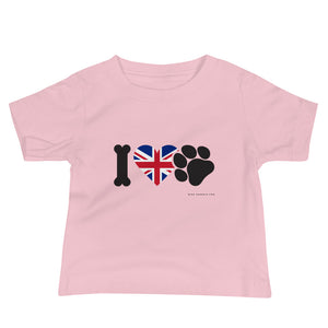 'I love pets U.K' Baby Jersey Short Sleeve Tee