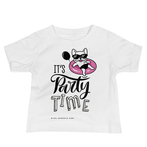 'It's party time!" Baby Jersey Short Sleeve Tee