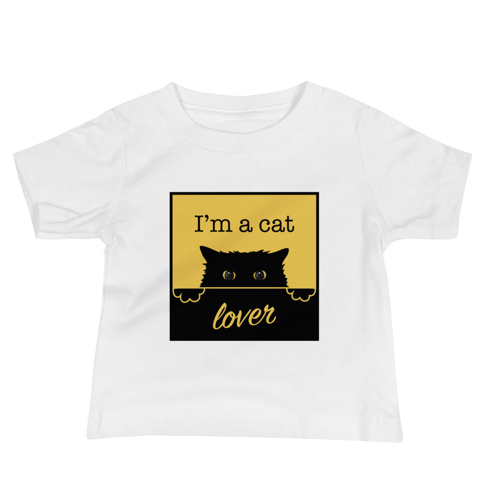 'I'm a cat lover' Baby Jersey Short Sleeve Tee