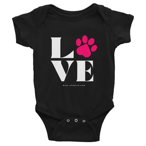 'We L.O.V.E pets' Infant Bodysuit
