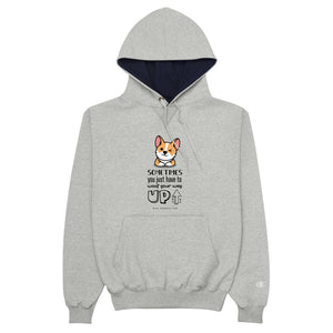 'Woof your way up' Champion Hoodie