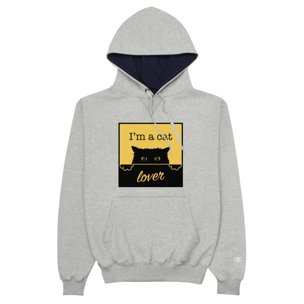 'I'm a cat lover' Champion Hoodie