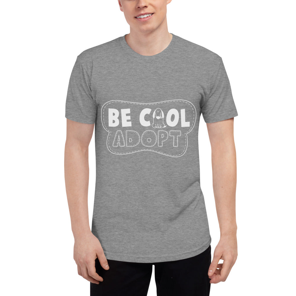 'Be Cool. Adopt' Unisex Tri-Blend Track Shirt
