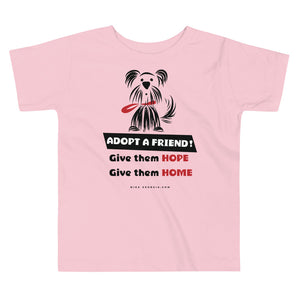 'Adopt a friend' Toddler Short Sleeve Tee