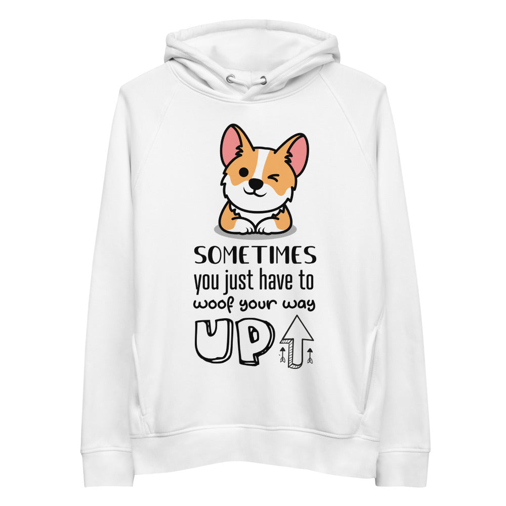 'Woof your way up' Unisex pullover hoodie