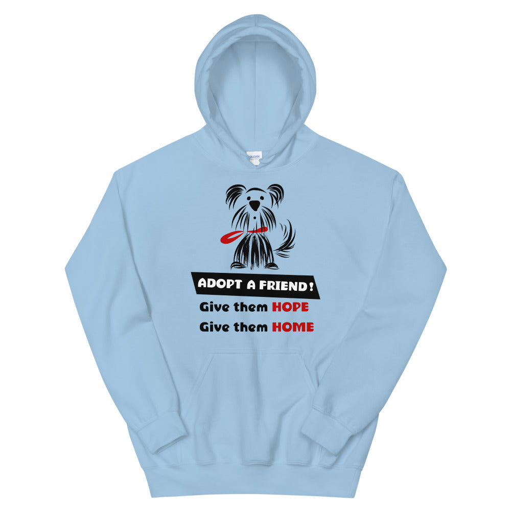 'Adopt a friend' cool and trendy Unisex Hoodie