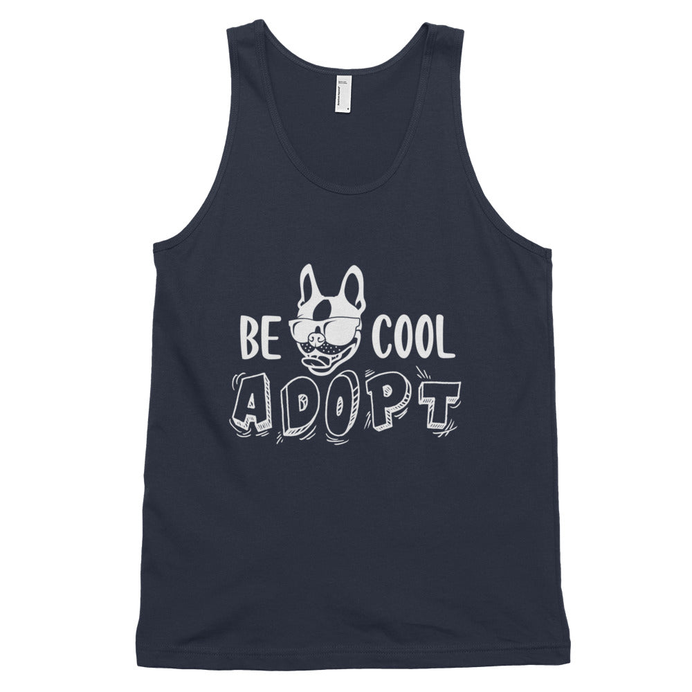 'Be Cool. Adopt' Classic tank top (unisex)