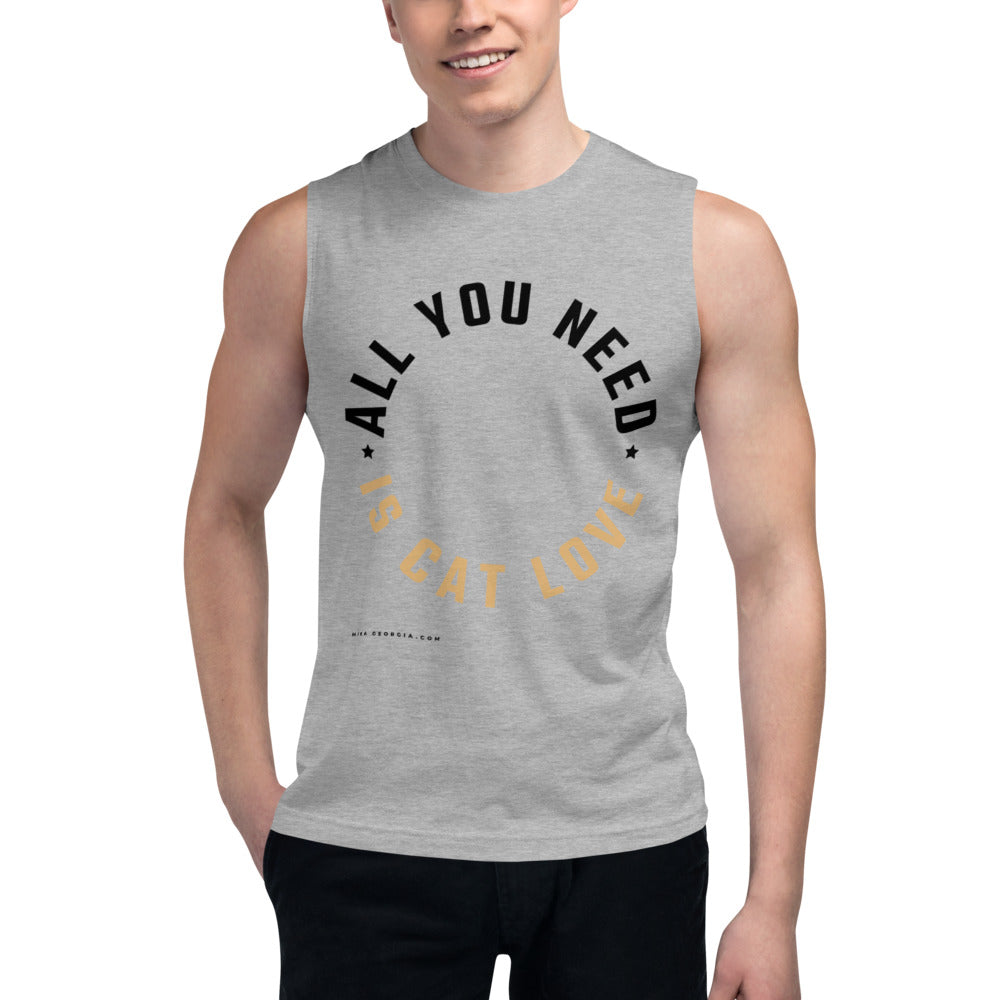'All you need is dog love' Muscle Shirt