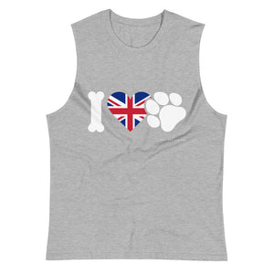'I love pets U.K' Muscle Shirt
