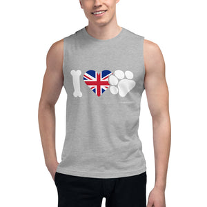 'I love pets U.K' Muscle Shirt