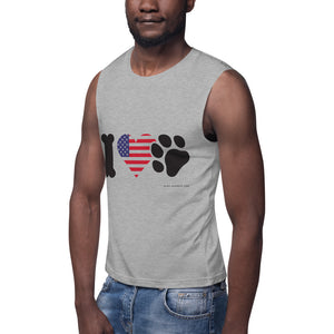 'I love pets U.S.A' Muscle Shirt