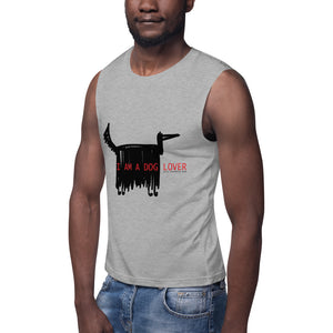 'I AM A DOG LOVER' Muscle Shirt