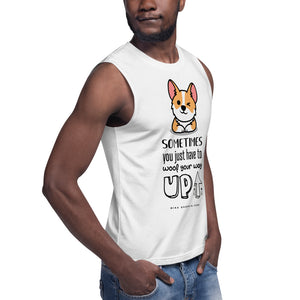 'Woof your way up' Muscle Shirt
