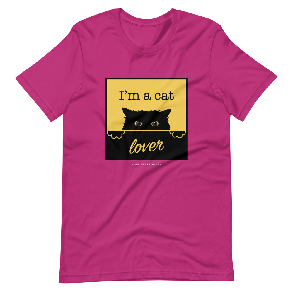 'I'm a cat lover' Short-Sleeve Unisex T-Shirt