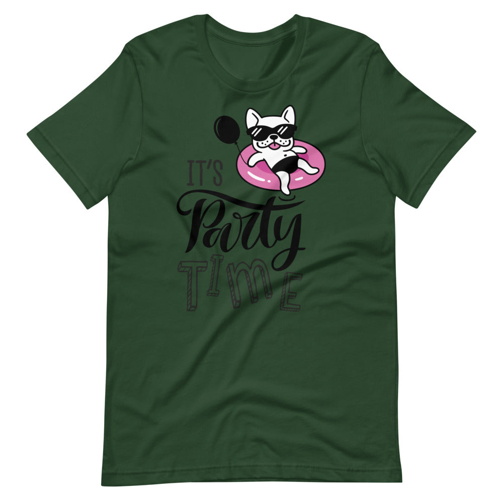 'It's party time!' Short-Sleeve Unisex T-Shirt