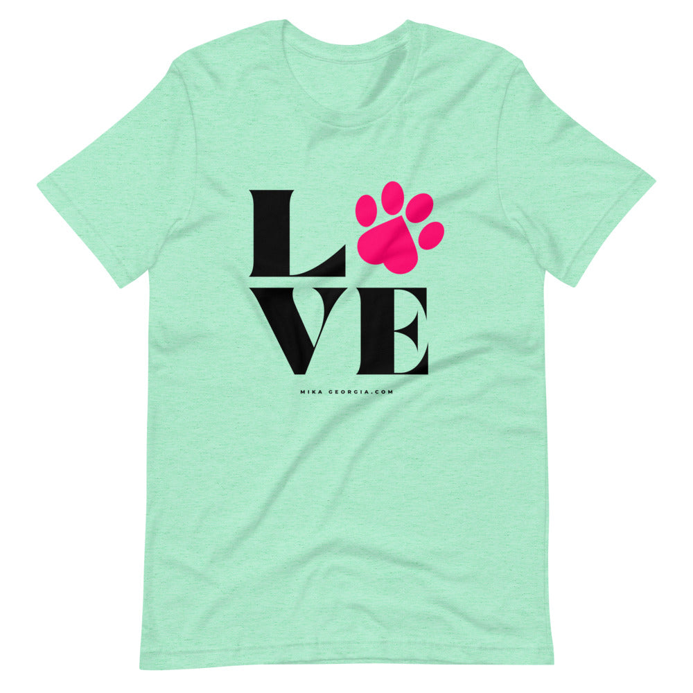 'We L.O.V.E pets' Short-Sleeve Unisex T-Shirt