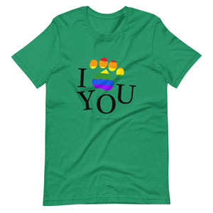 'I love you Pride flag' Short-Sleeve Unisex T-Shirt