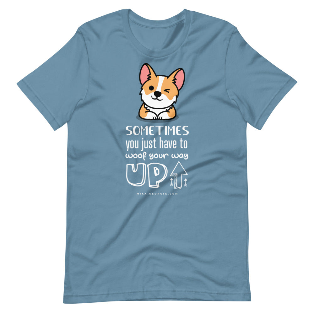 'Woof your way up' Short-Sleeve Unisex T-Shirt