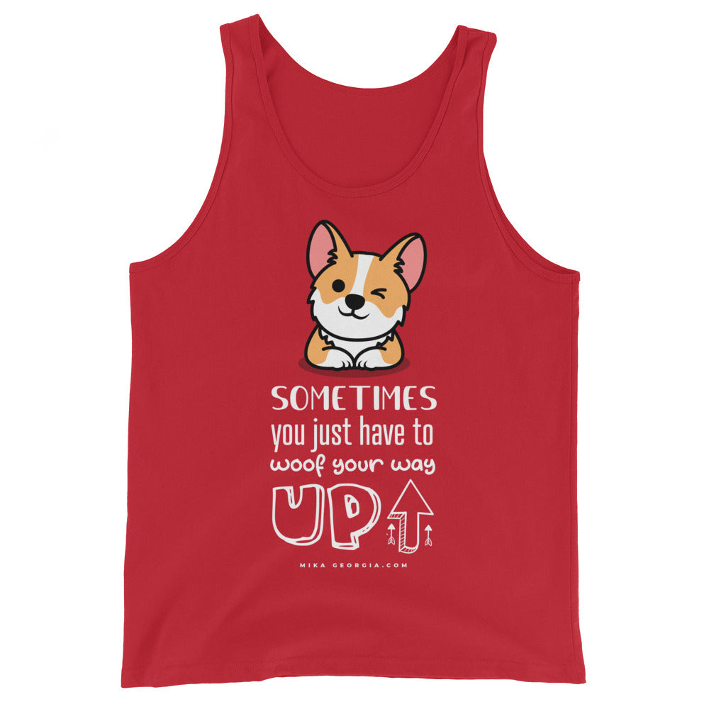 'Woof your way up' Unisex Tank Top