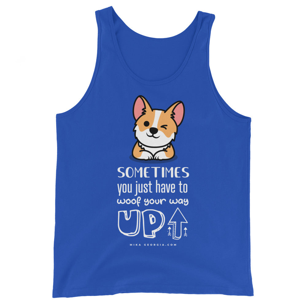 'Woof your way up' Unisex Tank Top