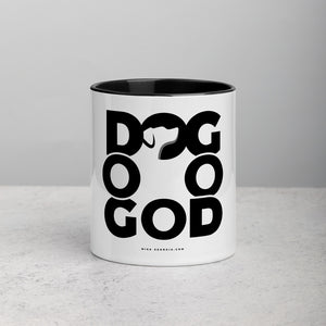 'Dog | God' Mug with Color Inside